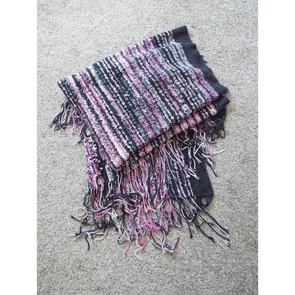 #12 - Afghan Crochet Blanket Multicolored 61"L x 44"W